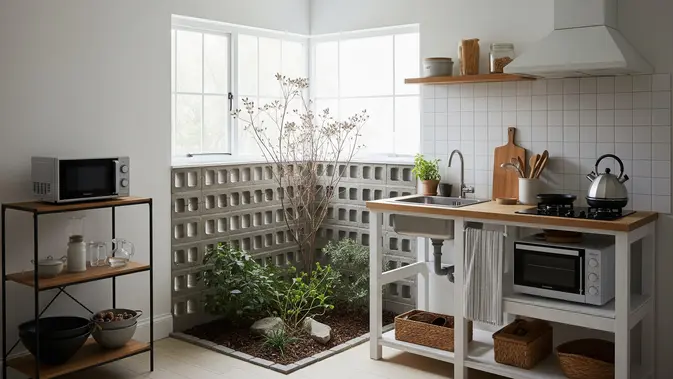 8 Inspirasi Dapur Mungil di Pojok Rumah