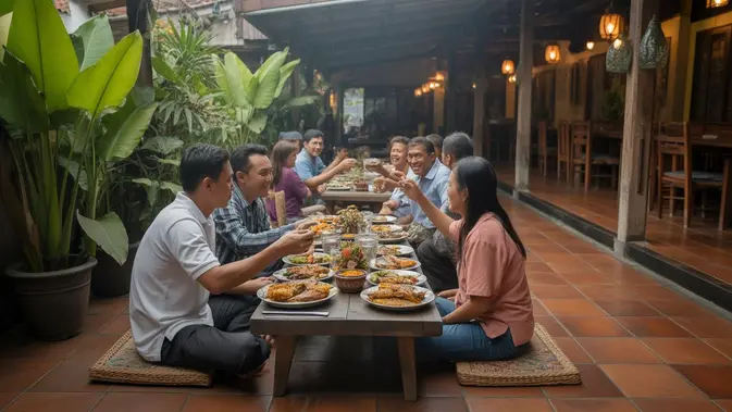 Ilustrasi tempat makan lesehan tebet untuk artikel Tempat makan lesehan tebet: 7 Tempat Makan Lesehan di Tebet…