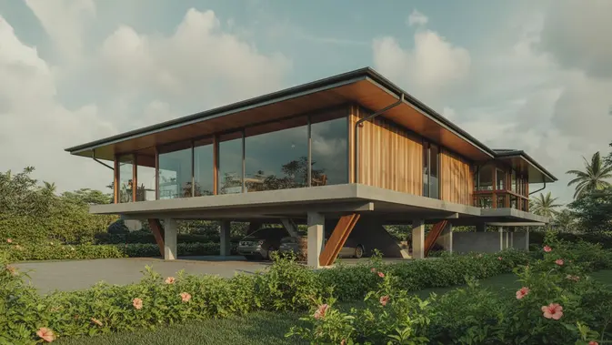 7 Desain Rumah Panggung Tahan Banjir: Modern hingga Tradisional